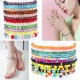 24 Pcs Handmade Beaded Bracelets For Women Adjustable Crystals Stretch Bracelet Colorful Elastic Beaded Anklet Bracelets Set 24 Pcs Handmade Beaded Bracelets For Women Adjustable Crystals Stretch Bracelet Colorful Elastic Beaded Anklet Bracelets Set